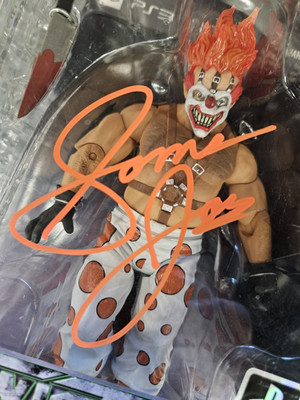 DC NECA Twisted Metal Sweet Tooth 7” Figure NEW 2010 PS3 SIGNED