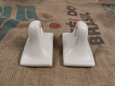 Vintage Cream Ceramic Towel Holders Bracket
