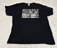 Men's Gildan USA Flag T-Shirt American Patriotic Cotton Blend Size XL