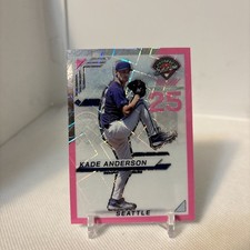Kade Anderson 2025 Panini Prospect Edition #135 Pink Velocity #’d 6/79 Mariners