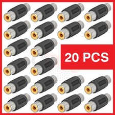 20PCS RCA Female to Female Coupler Connector Adapter Video Audio Cable Extender