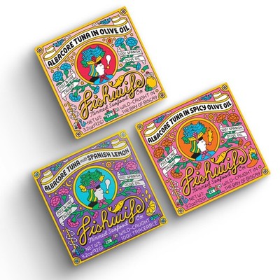 Fishwife Albacore Tuna Trio 3-Pack with Lemon, Spicy  Spanish Olive Oil | Wil...