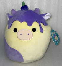 Squishmallows 12" Benito the Blueberry Cheesecake Cow Plush 2233 New with Tags
