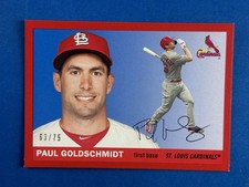 2020 Topps Archives Red #2 Paul Goldschmidt St. Louis Cardinals #/75