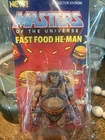 Vintage Custom MOTU He-Man: Fast Food He-man, New And Carded And Mint