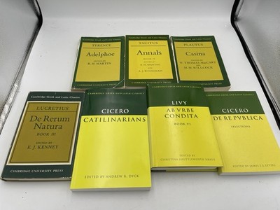 Lot Of 7 Cambridge Greek and Latin Classics Cicero: Catilinarians  Tacitus Acc