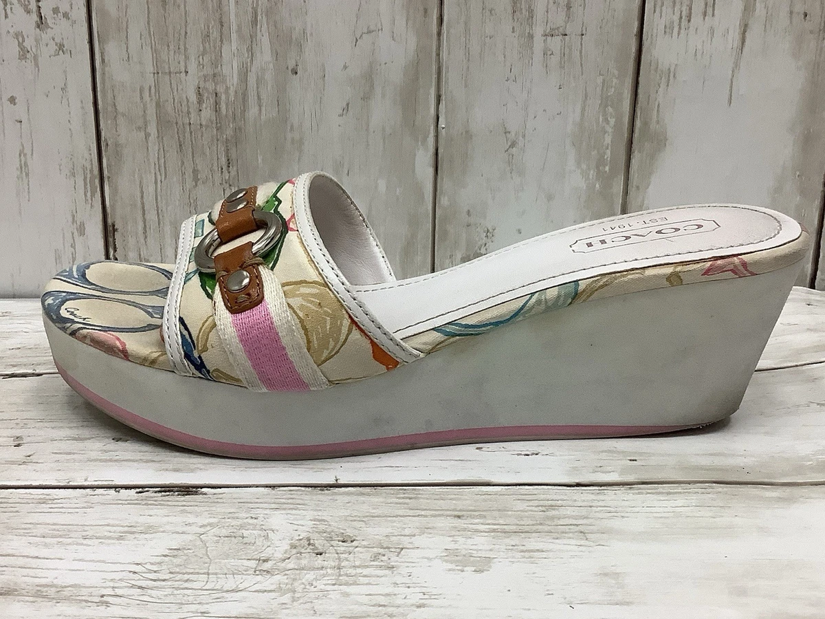 Coach Wedge Mid (2-2.9 in) Heel Height Sandals for Women for sale