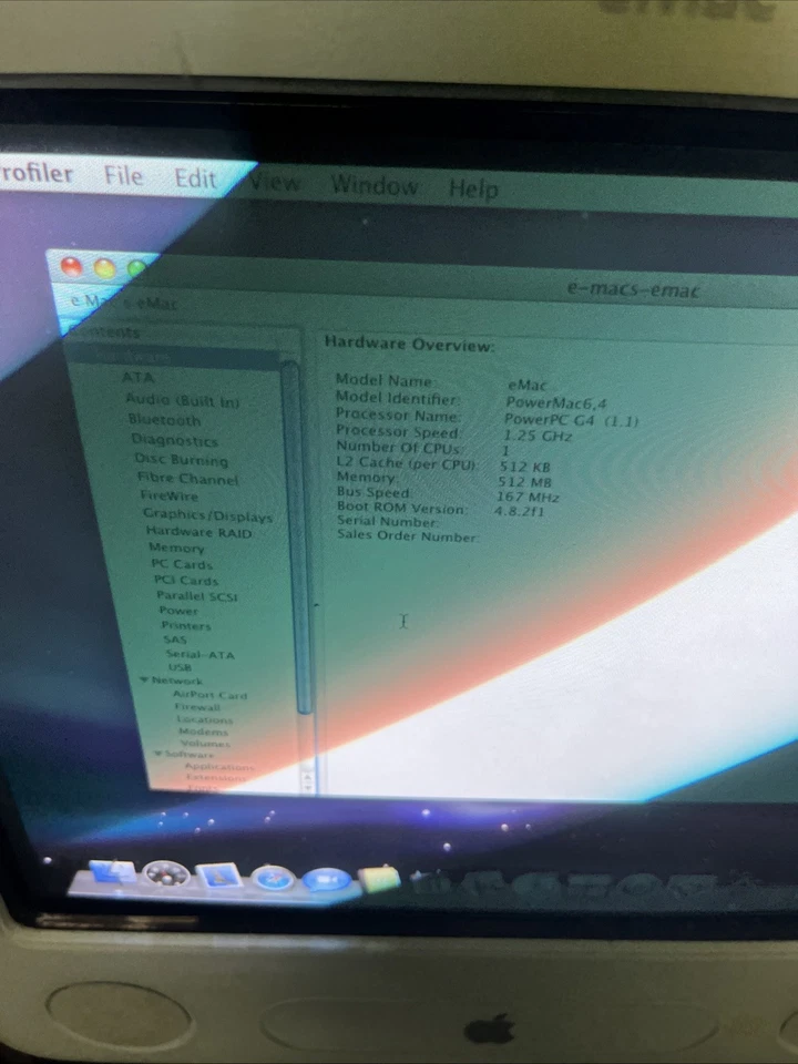 Apple eMac 6,4 A1002 w/Mouse KB 1.25GHz PowerPC G4 512MB RAM 40GB OS 10.5.6 - Image 2 of 4