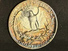 1957 Proof Washington Quarter. Very Nice Huge Rainbow Toning