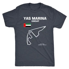 Yas Marina Circuit Abu Dhabi Race Track Outline Series T-shirt and Hoodie