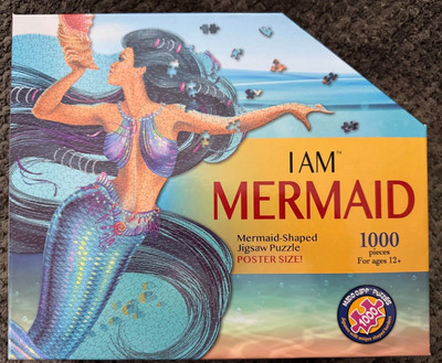 Madd Capp Mermaid 1000 Piece Puzzle - Unique Mermaid-Shaped Border - New/Sealed
