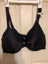 NEW NWT AMBRIELLE MYSTIQUE BLACK LACE BRA 44DD 44 DD PLUNGE FULL FIGURE