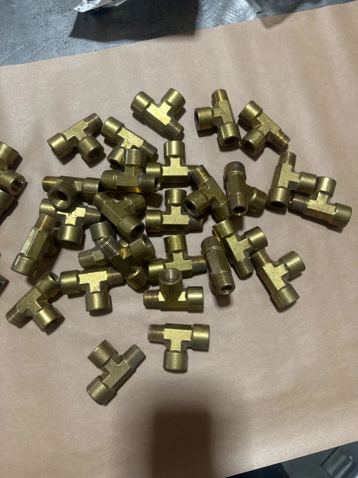 3/8” NPT Brass Street Tee – Forged - NOS – BIG Volume Discounts Listed - Image 2 of 3
