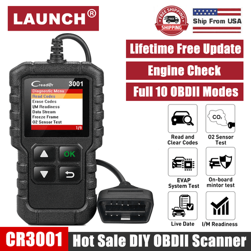 LAUNCH OBD2 Scanner Car Check Engine Fault Light Diagnostic Tool OBD Code Reader - Bild 1 von 12