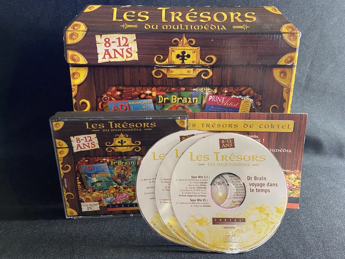 Coffret Collector PC - Jeux éducatifs Style Adibou - Plus De 600 Jeux - Édition Trésor - État Comme Neuf