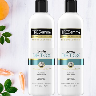 2 X Tresemme Scalp Detox Hyaluronic Purifying & Rebalances Conditioner 20fl OZ