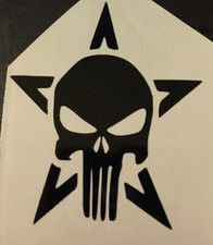 Punisher decal sticker black new