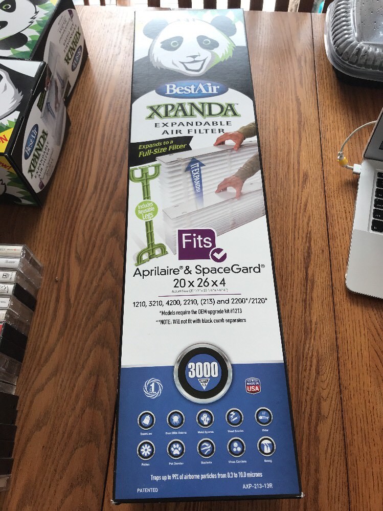 BestAir AXP21313R XPANDA Expandable Air Filter, 20x26x4 Ships N 24 eBay