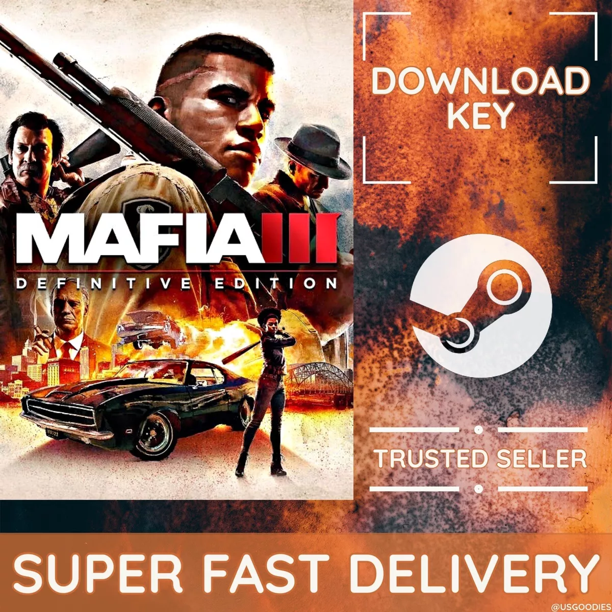  Mafia III: Definitive Edition - Steam PC [Online Game Code] :  Video Games