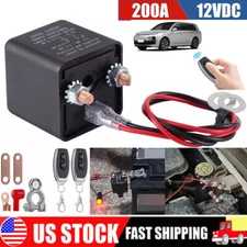Kill Switch For Car Remote Battery Disconnect Switch 12V 200A Automatic Cut Off