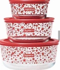 Supreme x Pyrex Bowls (Set of 3)  FW23.  Red