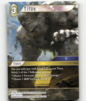 Final Fantasy Titan - Beyond Destiny | eBay