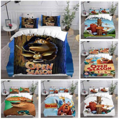 Cosplay Open Season Boog Elliot 3D Bettbezug Bettwäsche Set Kissenbezug Quilt