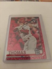2019 Topps Chrome Update Lane Thomas Red Refractor RC #3/5