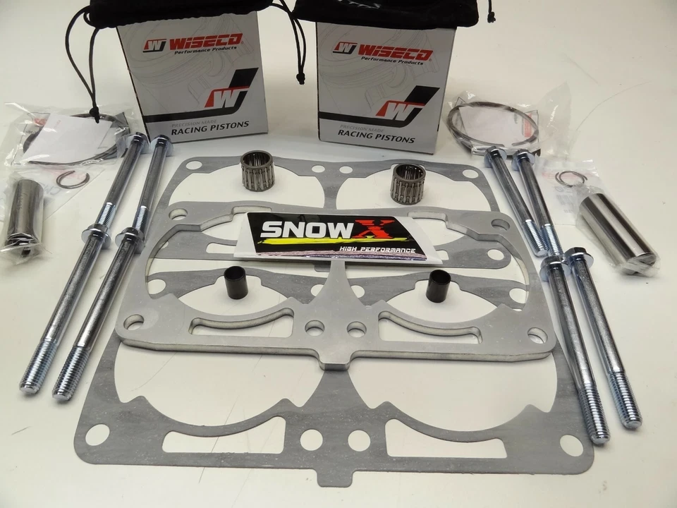 WISECO Polaris 800 2010 2011 2012 Kit de fijación Pistones Pernos espaciadores RMK Pro Dragon Foto 2 de 3