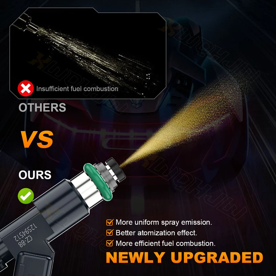 Apto para Chevrolet Tahoe 2008-2009 6,0 L alta calidad 8X inyectores de combustible 12594512 Foto 2 de 4