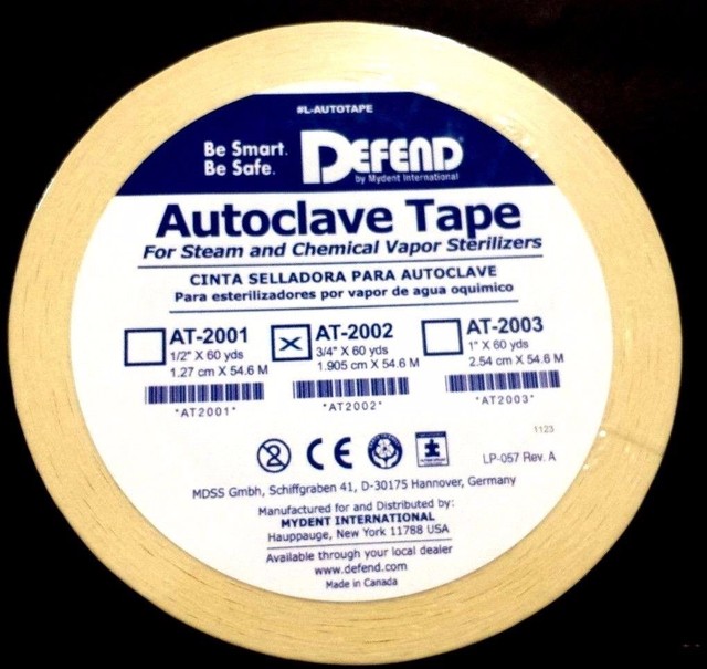 Autoclave Tapes (5 of 3/4" X 60 Yds 5 Rolls) Sterilization Indicator by