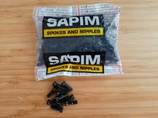 Sapim PolyAx Brass Nipples Black - 14mm x 2mm (14G) - 10 Pieces