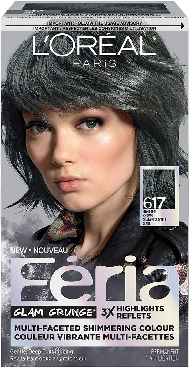 L'Oréal Paris Féria Glam Grunge Hair Color, 617 (Vintage Teal