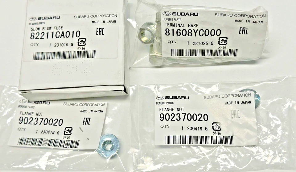 Relé de fusible principal Subaru BRZ 2013-2020 140 AMPERIOS con terminal de batería kit original OEM Foto 2 de 2