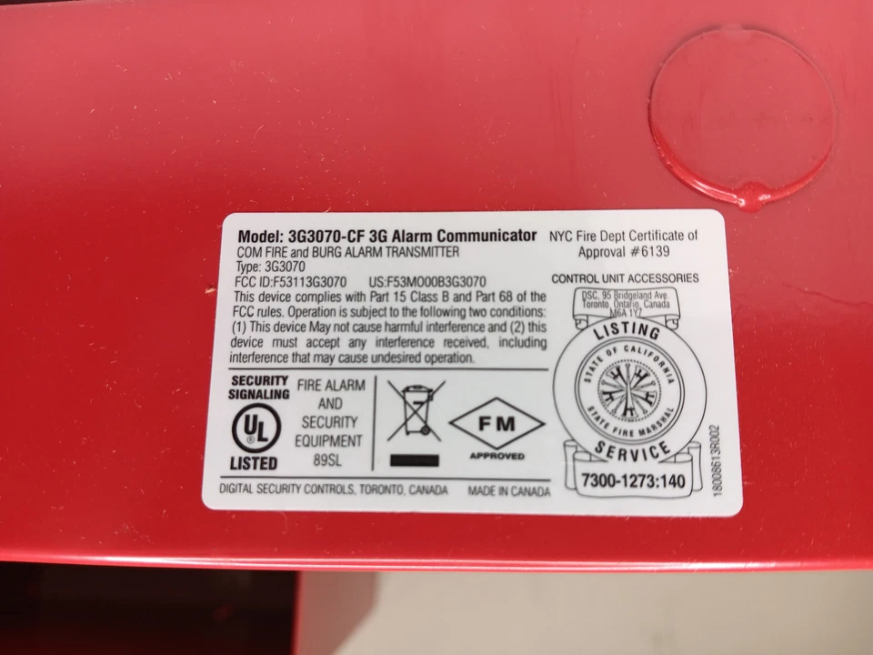 DSC 3G3070CF-USA / 3G3070CFUSA Alarm Communicator - Image 3 of 4