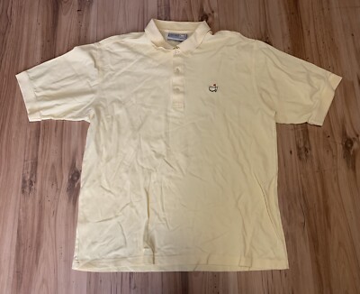 AUGUSTA NATIONAL Golf Shop MASTERS Polo 60s Two Ply Mercerized Cotton Mens Large