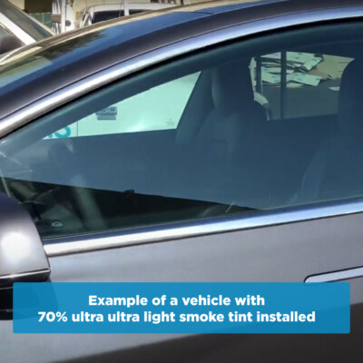 Pre-Cut 70% Light Smoke Window Tint Film For Renault Trafic Double Cab (2002-2014) Front Windows