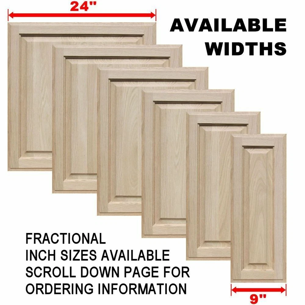 Mastercraft Unfinished Oak Square Raised Panel Door