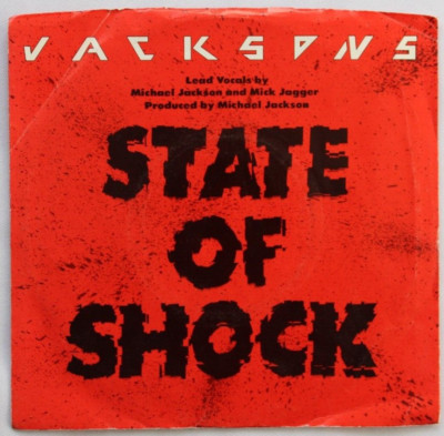 JACKSONS STATE OF SHOCK / YOUR WAYS 45 7'' VINYL & PICTURE SLEEVE