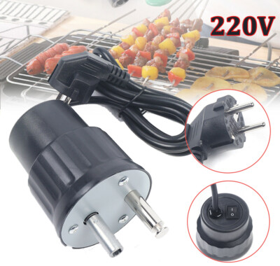 Neu Grillmotor für Spießdreher BBQ Grill motor Mangal Mit Zubehör 1 U/min Device