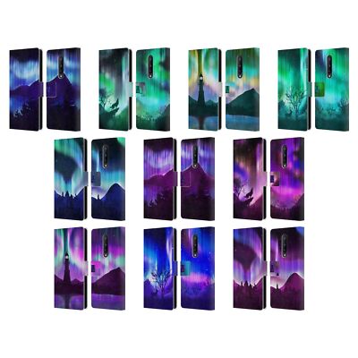 HEAD CASE DESIGNS NORTHERN LIGHTS LEATHER BOOK WALLET CASE FOR ONEPLUS PHONES