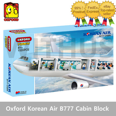 Oxford Korean Air B777 Cabin Block Bricks Building Toy Limited Edition =