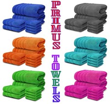 8 Pcs Towel Bale Set 100% Egyptian Cotton Soft XL Big Bath Sheet Face Hand Towel