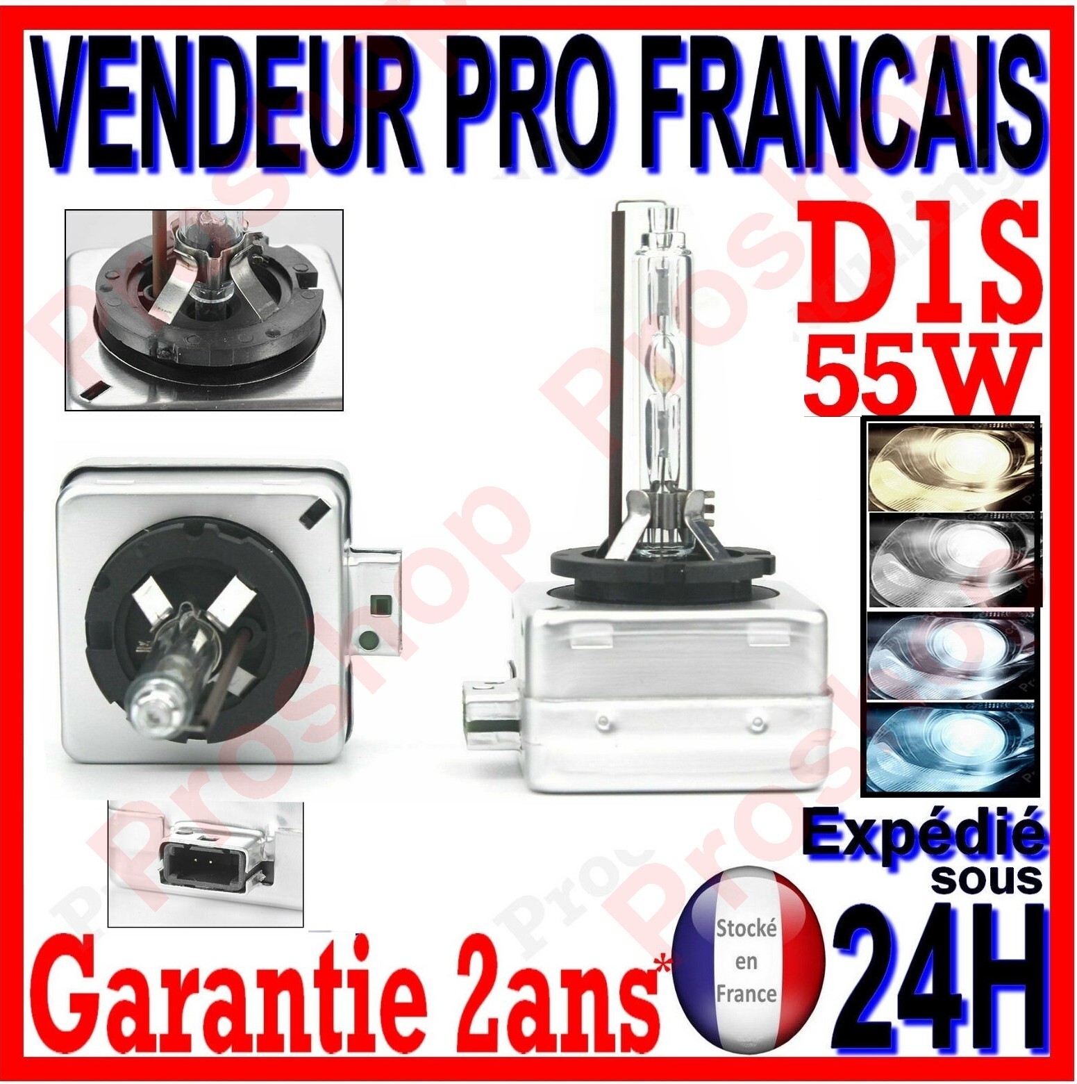 Ampoule xénon D1S pour sécuriser vos trajets nocturnes en montagne 12V