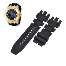 Subaqua 37321 26mm Black Rubber Watch Strap For Invicta