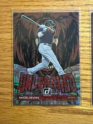 2022 Panini Donruss Unleashed Vector Parallel # 9 Rafael Devers - Red Sox