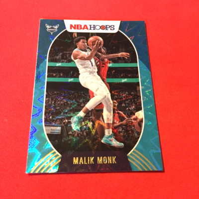 Malik Monk .. Charlotte Hornets .. 2020-21 NBA Hoops TEAL EXPLOSION Parallel