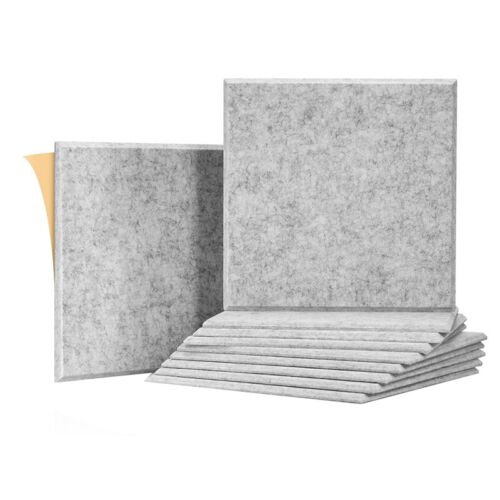 10Pack Sound Proof Panels for Walls,Self-Adhesive Acoustic Panels 12x12x01733 - Picture 1 of 10