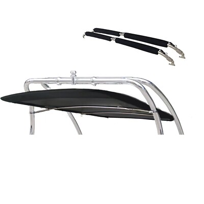 INDY Liquid Flat Wakeboard Tower Bimini 1350V Black Canopy + 1 Pair Bimini Rack