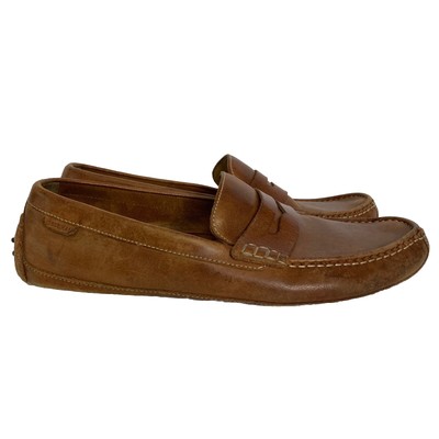Cole Haan Grant Canoe Penny Loafers Men 10.5 Brown Leather Moccasin Driving Shoe Cole Haan Grant Canoe Camp Driving Loafer in Papaya Brown  main image 4